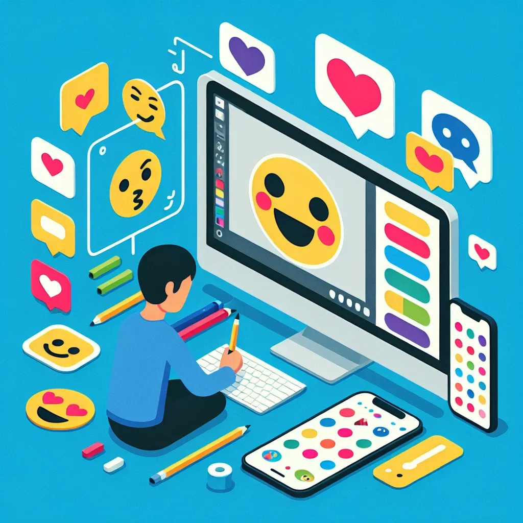 "Ejemplo de stickers personalizados para WhatsApp y Telegram, con diseños creativos y coloridos, ideales para mejorar la expresión en chats."